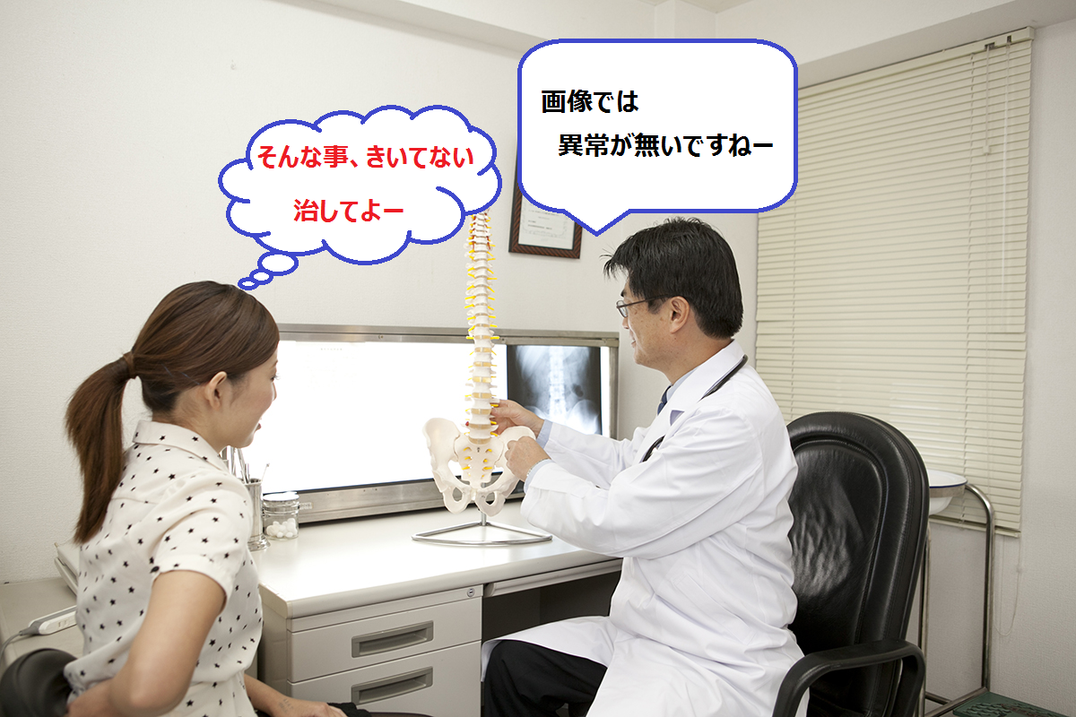 痛みや自律神経失調の原因はレントゲンやＭＲＩ等に映らないでしょう